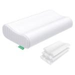 UTTU Cervical Pillow for Neck Strain Relief, Memory Foam Neck Pillow for Sleeping, Adjustable Orthopedic Sandwich Pillow, Contour Cooling for Side Back Stomach Sleeper, Medium(23.6"×14"×5.2"/4.5")