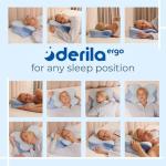 Derila Ergo Cervical Neck Pillow for Sleeping Pillow Contour Memory Foam Pillows for Back, Side Sleeper Pillows 21.25 x 14.17 x 4.72 inches
