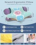 Cervical Neck Pillow for Pain Relief - Ergonomic Side Sleeper for Sleeping, Cooling Memory Foam Pillows for Neck Support, Contour Orthopedic Bed Pillow for Back Stomach Sleepers