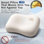 HighBeds Side Sleeper Pillow – Soft Ergonomic Cervical-Neck-Pillow for Neck Pain Relief, Ice Silk Zipperless Pillowcase, Eco Friendly and Durable Material (White)