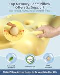 Cervical Neck Pillow for Pain Relief - Ergonomic Side Sleeper for Sleeping, Cooling Memory Foam Pillows for Neck Support, Contour Orthopedic Bed Pillow for Back Stomach Sleepers