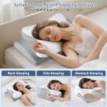 Cervical Neck Pillow for Sleeping - Ergonomic Side Sleeper Pillow for Pain Relief, Contour Cervical Pillow for Neck Support, Orthopedic Memory Foam Pillows Bed Pillow for Side Back Stomach Sleeper