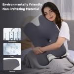 Vipfree Cervical Cooling Ergonomic Pillow, Adjustable Ergonomic Memory Foam, Cervical Support & Relieves Neck and Shoulder Pain, Orthopedic Pillow for All Sleep Positions