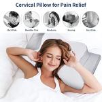 Cervical Neck Pillow - Ergonomic Side Sleeper Pillow for Pain Relief, Contour Cervical Pillow for Sleeping, Memory Foam Pillows for Neck Support, Orthopedic Bed Pillow for Back Stomach Sleepers