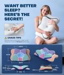 5X Pain Relief Cervical Neck Pillow for Neck Support, Ergonomic Cooling Side Sleeper Pillow for Sleeping, Odorless Contour Memory Foam Pillows, Orthopedic Bed Pillow for Side Back Stomach Sleeper