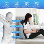 Aduken Reading Pillow for Bed,Adult Memory Foam Ergonomic Back Support Pillow for Bed Sitting Up Prone Pillow Face Down Sleep Wedge Pillow for Back Pain Relief