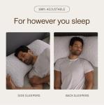 Coop Home Goods Original Crescent Adjustable Pillow, Queen Bed Pillows for Shoulder, Neck & Head Support, Crescent Foam Pillows - Medium Firm for Back & Side Sleeper, CertiPUR-US/GREENGUARD Gold