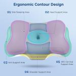 Cervical Neck Pillow, Ergonomic Side Sleeper Pillow for Neck Support, Cooling Memory Foam Pillows for Sleeping, Contour Orthopedic Bed Pillows for Side Back Stomach Sleepers (Grey)