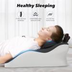 Aduken Reading Pillow for Bed,Adult Memory Foam Ergonomic Back Support Pillow for Bed Sitting Up Prone Pillow Face Down Sleep Wedge Pillow for Back Pain Relief