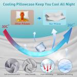 Cervical Neck Pillow for Pain Relief - Ergonomic Side Sleeper Pillow for Neck Support, Cooling Memory Foam Pillows for Sleeping, Contour Pillow Orthopedic Bed Pillow for Back Stomach Sleepers
