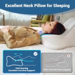 WOGAHEV Reading Pillow for Bed, Lying, Leaning and Prone, Ergonomic Memory Foam Bed Wedge Pillow for Headboard, Chin & Back Support Pillows on Bedrest Couch Floor- Grey