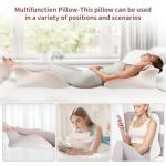 Adult Memory Foam Ergonomic Wedge Prone Pillow, Bed Pillow for Sitting Up, Back, Neck, and Leg Pain Relief, Anti Snoring, Ideal for Massage, Reading, Sleeping, with Removable Washable Cover, Grey