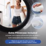 Bedsure Cervical Neck Pillow - Ergonomic Pillows for Deep Sleep, Memory Foam Pillows for Side & Back Sleepers, Orthopedic Cervical Pillow Shape Gently Cradles Head & Neck Support, Shoulder Pain Relief