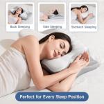 Tuozaiira Cervical Neck Pillows for Sleeping,Contour Memory Foam Pillows for Neck Pain Relief,Cooling Side Sleeper Pillow for Shoulder Neck Support,Ergonomic Bed Pillow for Back Stomach Sleeper,Gifts