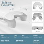 EUHAMS Side Sleeper Pillow - Ergonomic Memory Foam Shoulder Pillow with Arm Holes for Neck,Shoulder & Rotator Cuff Pain Relief-Arm Support Pillows for Adults Ideal for Left & Right Side Sleepers,Grey