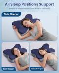 FAIORD Cervical Neck Pillow for Pain Relief, Cooling Excellent Support Side Sleeper Pillow for Adults, Ergonomic Memory Foam Pillows for Sleeping, Contour Neck Pillow for Side Back Stomach Sleepers