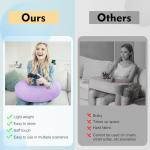 vamorry Gaming Pillow Arm Support Pillow for Bed & Sofa: Ergonomic U-Shaped Lap Pillow with Elbow Rest for Adults & Kids - Reduces Arm Pain & Fatigue During Gaming, Reading, Working & Crocheting