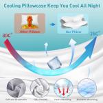 Cervical Pillow for Neck Pain Relief, Ergonomic Neck Pillow for Sleeping Contour Memory Foam Pillows with Cooling Pillowcase, Orthopedic Bed Pillow for Side Back Stomach Sleepers