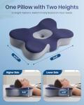 FAIORD Cervical Neck Pillow for Pain Relief, Cooling Excellent Support Side Sleeper Pillow for Adults, Ergonomic Memory Foam Pillows for Sleeping, Contour Neck Pillow for Side Back Stomach Sleepers