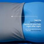 IWS I WANNA SLEEP Ergoblu Cooling Cervical Memory Foam Pillow – Satin-Touch No-Frizz and Anti-Sleep-Line Pillowcase, Orthopedic Neck & Spine Alignment for Back & Stomach Sleepers