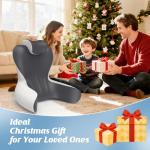 Reading Pillow for Sitting in Bed, 22”H Back Pillow for Sitting Up,Lumbar Rest & Neck Support Bed Pillows,Backrest Bed Chair with Arms for Reclining,Gaming,Resting,Watching TV in Couch or Floor