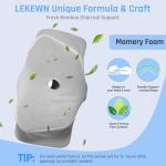 Lekewn RestAssured Cervical Neck Pillow - Ergonomic Memory Foam Bed Pillows for Sleeping, Neck Pillows for Pain Relief, Back and Side Sleeper Pillow