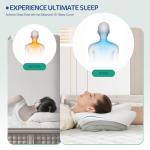 JOYENERGY Ergonomic Cervical Pillow for Neck and Shoulder Pain Relief - Memory Foam Contour Pillow with Dual Heights, Cooling Breathable Pillowcase, Orthopedic Support for Side, Back, Stomach Sleeper