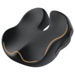 ProtoArc Seat Cushion, Office Chair Cushion for Sciatica, Coccyx Cushion, Ergonomic Memory Foam Seat Cushion for Car, Home, Pressure Relief Pad for Hip, Tailbone, All Day Comfort - Black