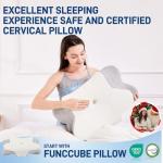 Cervical Butterfly Pillow for Neck Pain Relief, Orthopedic Contour Memory Foam Pillow with Ergonomic Neck Support for Side and Back Sleepers