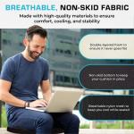 Xtreme Comforts Seat Cushions | Office Chair Cushions for Desk, Car, Wheelchair| Ergonomic Memory Foam Seat Cushion for Support & Comfort | Helps Improve Sitting Posture for Work & Body Relief (1 Pc)