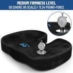 Everlasting Comfort Doctor Recommended Memory Foam Seat Cushion for Office Chairs & Car - Ergonomic Office Desk Accessories - Cushions for Tailbone Pain Relief, Sciatica (Black, X-Large)