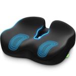 AUVON Ergonomic Donut Pillow Seat Cushion for Hemorrhoid & Tailbone Pain Relief, Thick Memory Foam Chair Cushions with Firm Support for Coccyx, Sciatica, Pressure Sores, Pregnancy, Postpartum Recovery