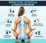 ComfiLife Gel Enhanced Seat Cushion – Office Chair Cushion – Non-Slip Gel & Memory Foam Coccyx Cushion for Tailbone Pain - Desk Chair Car Seat Cushions Driving - Sciatica & Back Pain Relief (Gray)