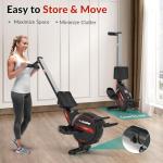 Rowing Machine, WENOKER Magnetic Rower for Home with 350LB Weight Capacity, Whisper Quiet Resistance, LCD Monitor & Tablet Holder, Comfortable Seat Cushion, Compact Space-Saving Design