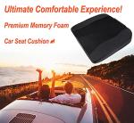 Lofty Aim Car Seat Cushion, Comfort Memory Foam Car Cushions for Driving - Sciatica & Lower Back Pain Relief, Driver Seat Pillow for Auto, Office Chair, Wheelchair - Black