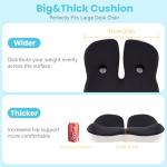 OVRST Seat Cushion,Office Chair Memory Cushion, Ergonomic Design, Relieve Sciatica and Long-Term Sitting Pain, Suitable for desks, car Seats, Games, wheelchairs