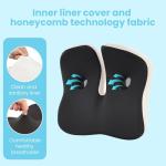 OVRST Seat Cushion,Office Chair Memory Cushion, Ergonomic Design, Relieve Sciatica and Long-Term Sitting Pain, Suitable for desks, car Seats, Games, wheelchairs