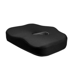 Type S Smoothing Premium Comfort Memory Foam Seat Cushion - Ergonomic Back Pain Relief for Coccyx Tailbone Sciatica Back Pain Relief for Office Chairs Gaming Chairs Car Seats Wheelchairs Chair Pad