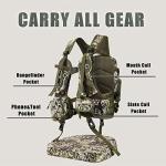 LUCKY CLOVER Turkey Vest, Comfortable Turkey Hunting Vest with Seat Cushion, Turkey Hunting Gear Accessories (Oceanic Camouflage)