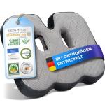 Healthfix® Orthopedic Seat Cushion – Ergonomic Memory Foam Coccyx Cushion with Washable Breathable Cover & Non-Slip Base – Tailbone & Sciatica Pain Relief Pillow for Office Chair (Medium)