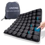 LinZong Travel Cushion Airplane Seat,Plane Seat Cushion for Long Flights,Portable Inflatable Seat Cushion for Air Travel,Office,Car and Wheelchair,Comes with Air Pump and Storage Bag