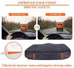 kingphenix Premium Car Seat Cushion, Memory Foam Driver Seat Cushion to Improve Driving View- Coccyx & Lower Back Pain Relief - Seat Cushion for Car, Truck, Office Chair (Leather Black)