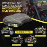 Wild Ass Smart Classic- Motorcycle Air Gel Seat Cushion, Ergonomic Air-Adjusting Pad with Straps, Universal Fit for Ultimate Comfort & Relief, Cool Flow Motorcycle Accessory for Long Rides – Black