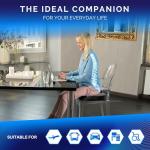 Healthfix® Orthopedic Seat Cushion – Ergonomic Memory Foam Coccyx Cushion with Washable Breathable Cover & Non-Slip Base – Tailbone & Sciatica Pain Relief Pillow for Office Chair (Medium)