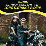 Wild Ass Smart Classic- Motorcycle Air Gel Seat Cushion, Ergonomic Air-Adjusting Pad with Straps, Universal Fit for Ultimate Comfort & Relief, Cool Flow Motorcycle Accessory for Long Rides – Black