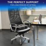 Healthfix® Orthopedic Seat Cushion – Ergonomic Memory Foam Coccyx Cushion with Washable Breathable Cover & Non-Slip Base – Tailbone & Sciatica Pain Relief Pillow for Office Chair (Medium)