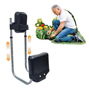 Terapaton Garden Kneeler Seat, Adjustable Height & Angle, Gardening Stool with Thick Kneeling Pad & Seat Cushion, Ergonomic Joint Protection for Gardeners (Black)