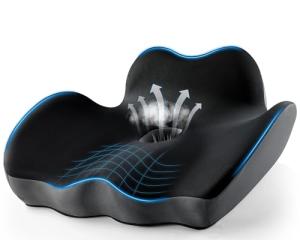 Premium Orthopedic Seat Cushion,X Large Breathable Office Chair Cushion - Enhanced Hip & Tailbone Support,Pressure Relief Sciatica & Leg Relief Let 8+ Hour Sitting Comfort, for Office/Game/Wheelchair