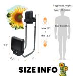 Terapaton Garden Kneeler Seat, Adjustable Height & Angle, Gardening Stool with Thick Kneeling Pad & Seat Cushion, Ergonomic Joint Protection for Gardeners (Black)