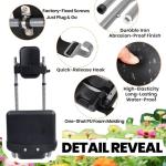 Terapaton Garden Kneeler Seat, Adjustable Height & Angle, Gardening Stool with Thick Kneeling Pad & Seat Cushion, Ergonomic Joint Protection for Gardeners (Black)